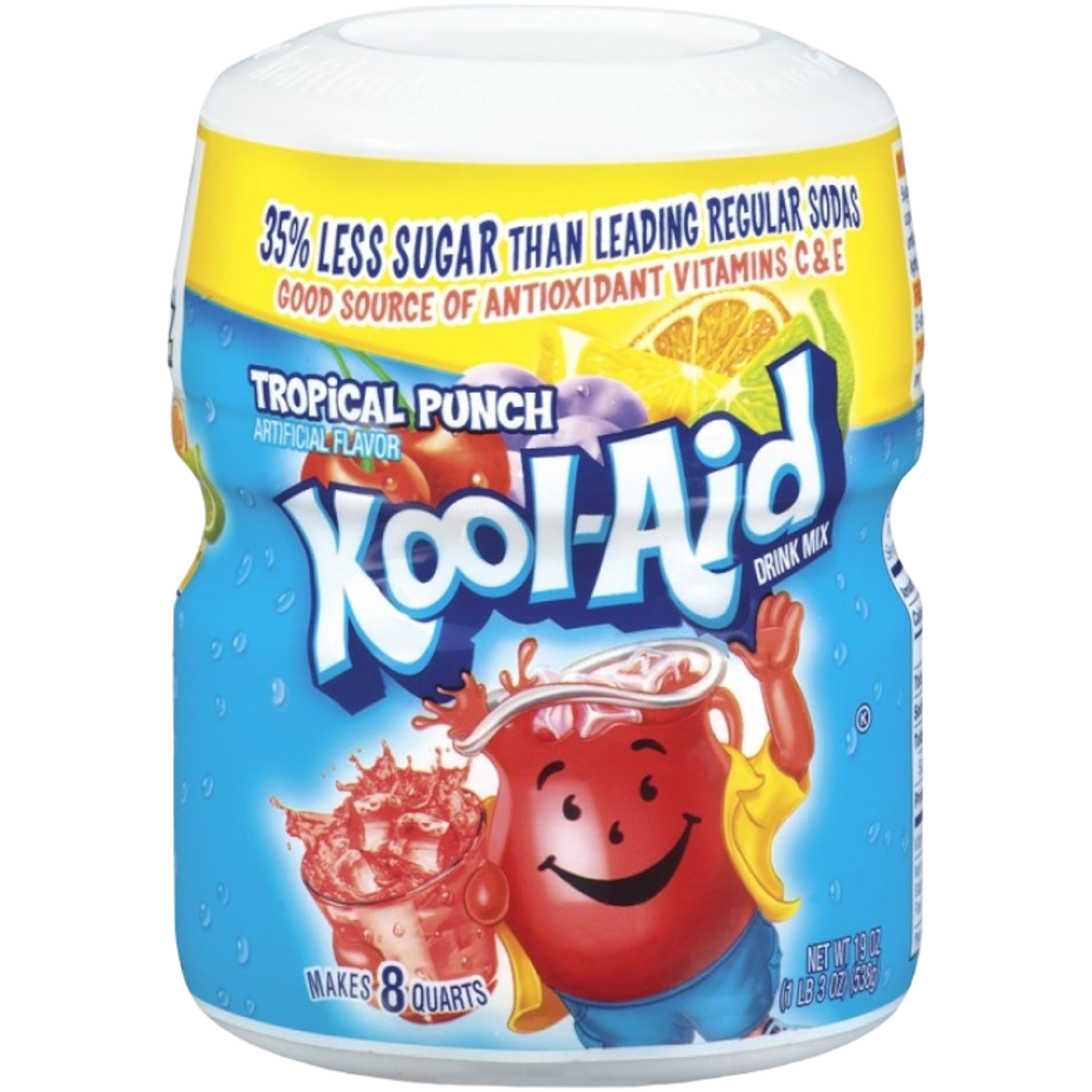 Kool Aid Tropical Punch Mix Tub - 19oz (538g)