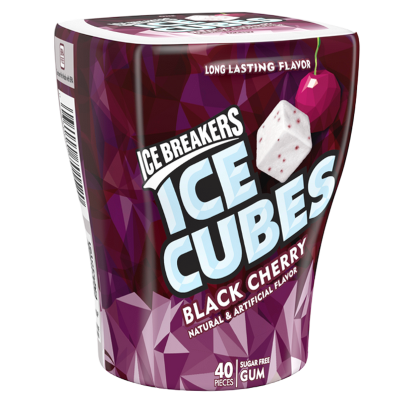 Ice Breakers Ice Cubes Black Cherry Sugar Free Gum - 3.24oz (92g)