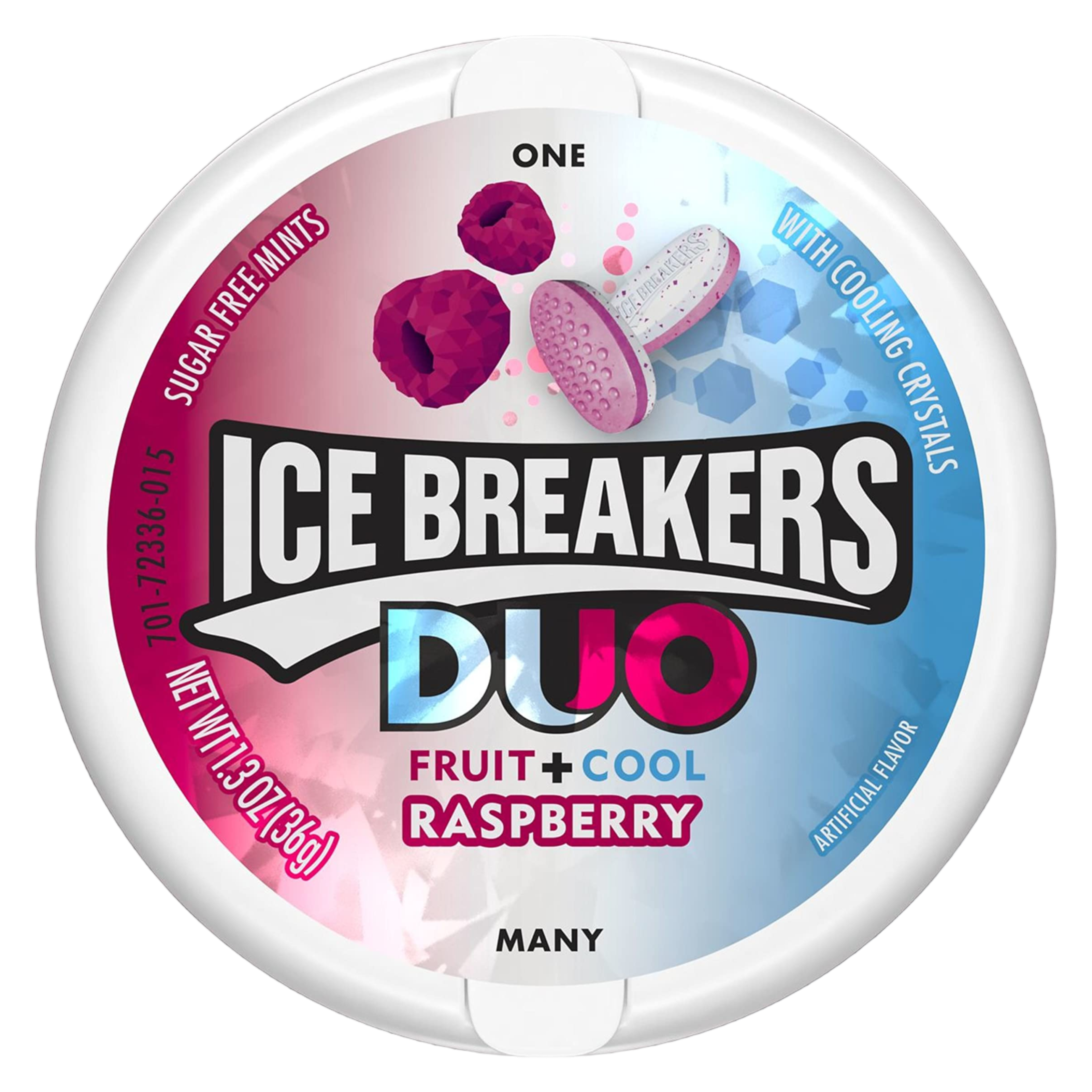 Ice Breakers DUO Raspberry Mints Sugar Free - 1.3oz (36g)