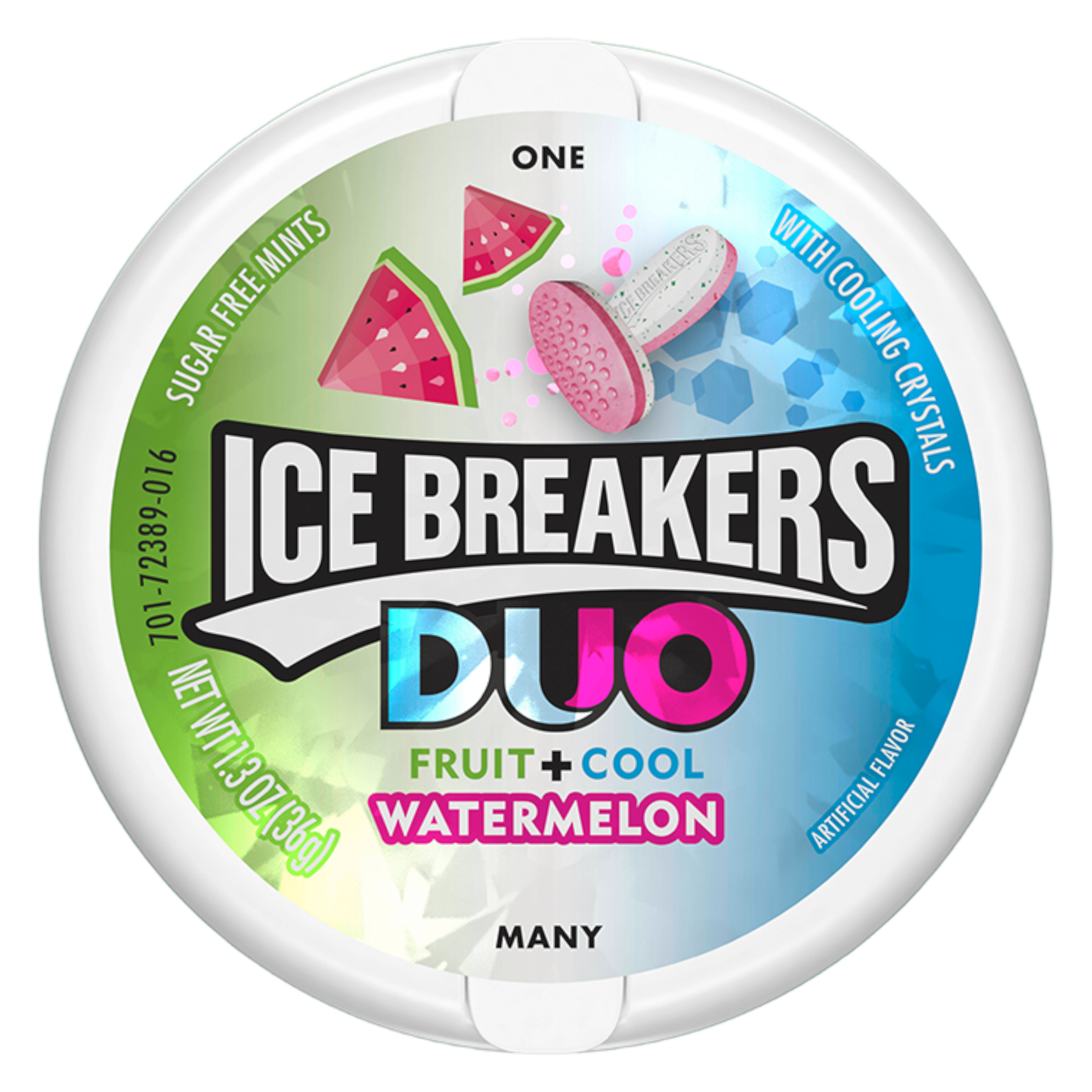 Ice Breakers DUO Watermelon Mints Sugar Free - 1.3oz (36g)