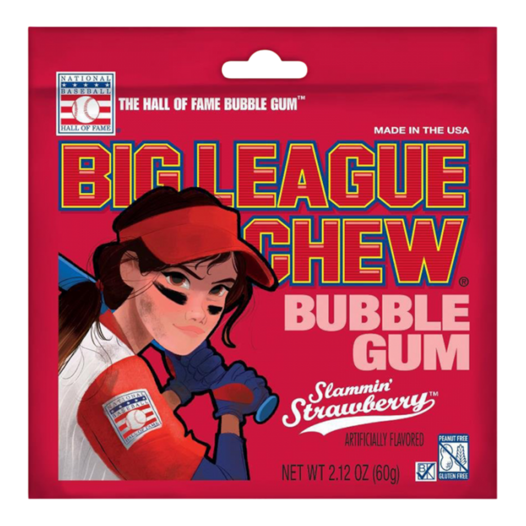 Big League Chew Slammin' Strawberry - 2.12oz (60g)