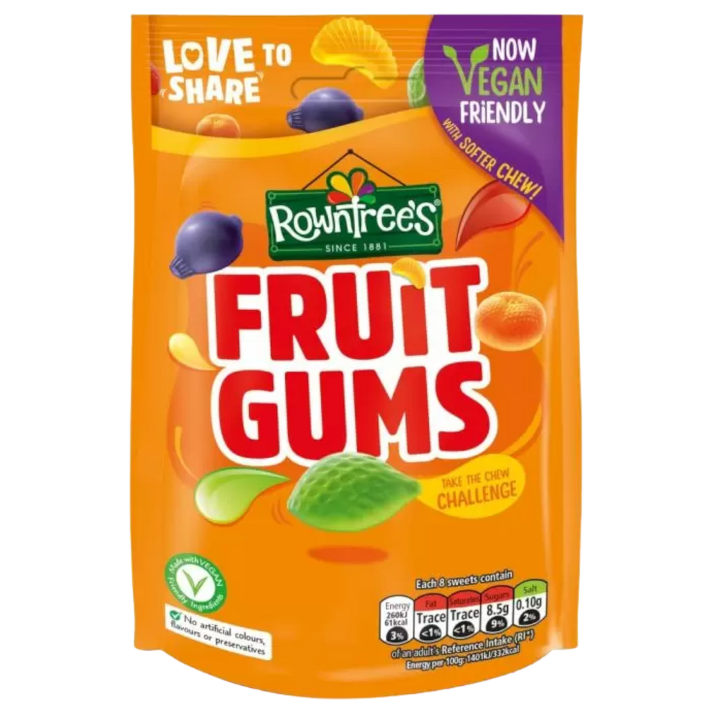 Rowntree's Fruit Gums Bag - 5.2oz (150g)