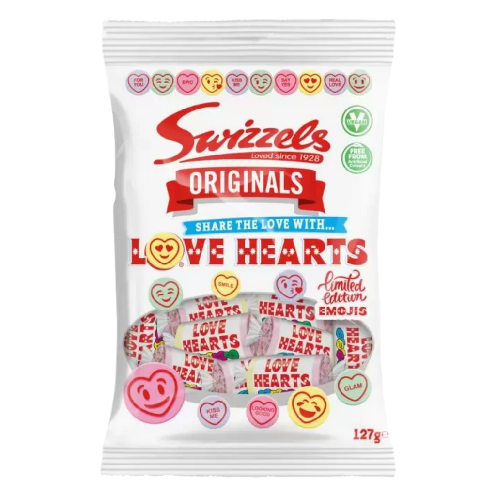 Swizzels Originals Love Hearts Bag - 4.4oz (127g)