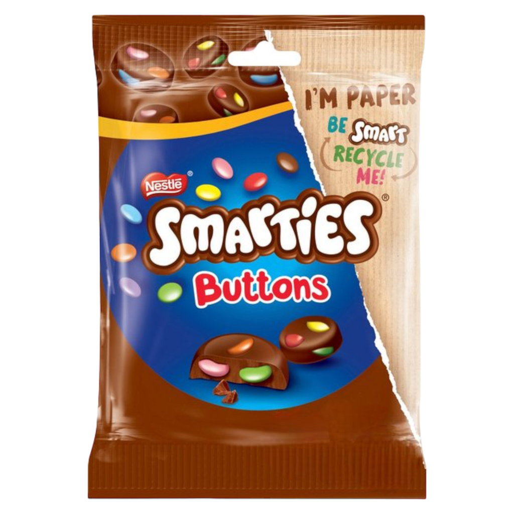 Smarties Buttons Milk Chocolate Sharing Pouch - 3.1oz (90g)