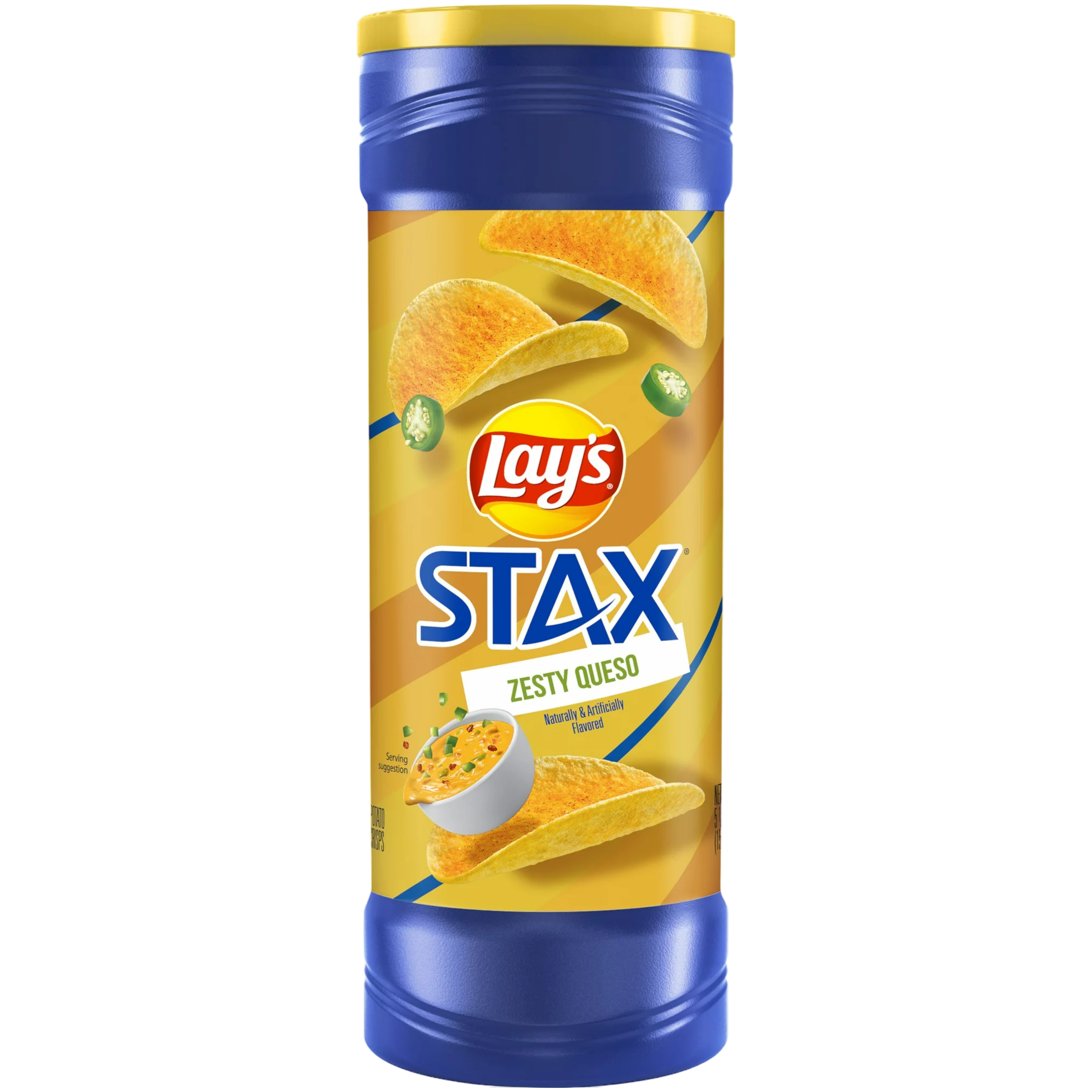 Lay's Stax Zesty Queso - 5.5oz (156g) BB 07/05/24