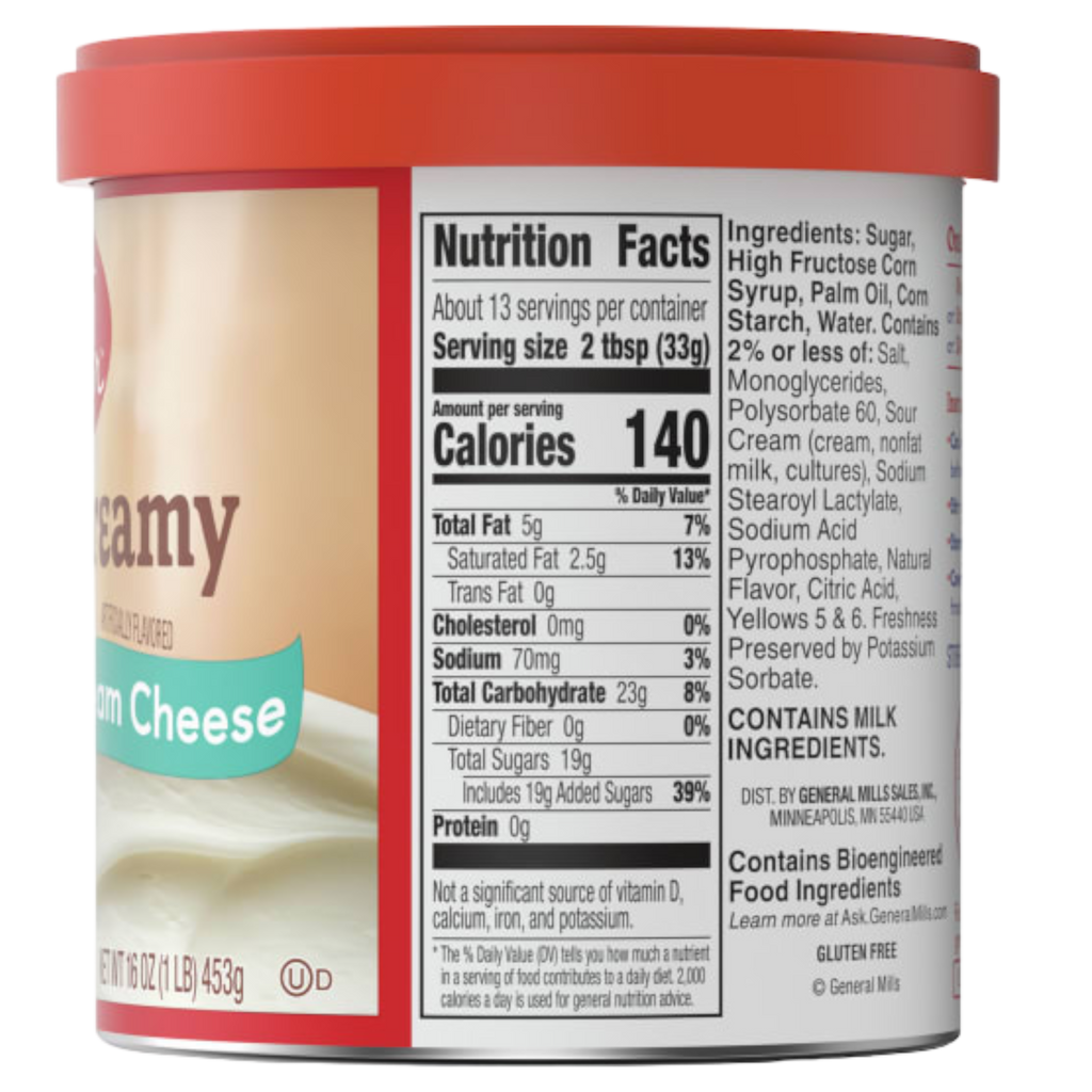 Betty Crocker Rich & Creamy Cream Cheese Frosting - 16oz (453g)