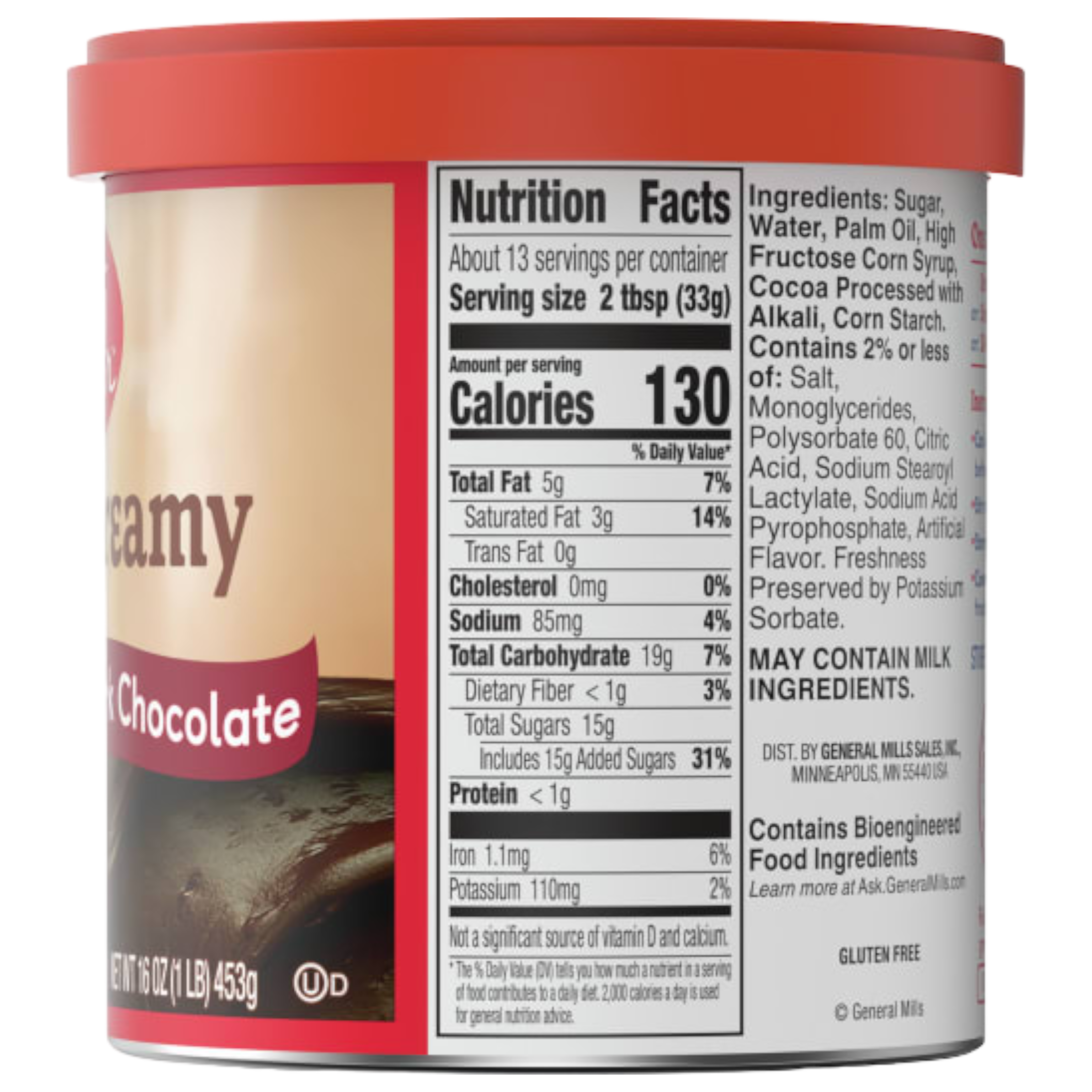 Betty Crocker Rich & Creamy Dark Chocolate Frosting - 16oz (453g)