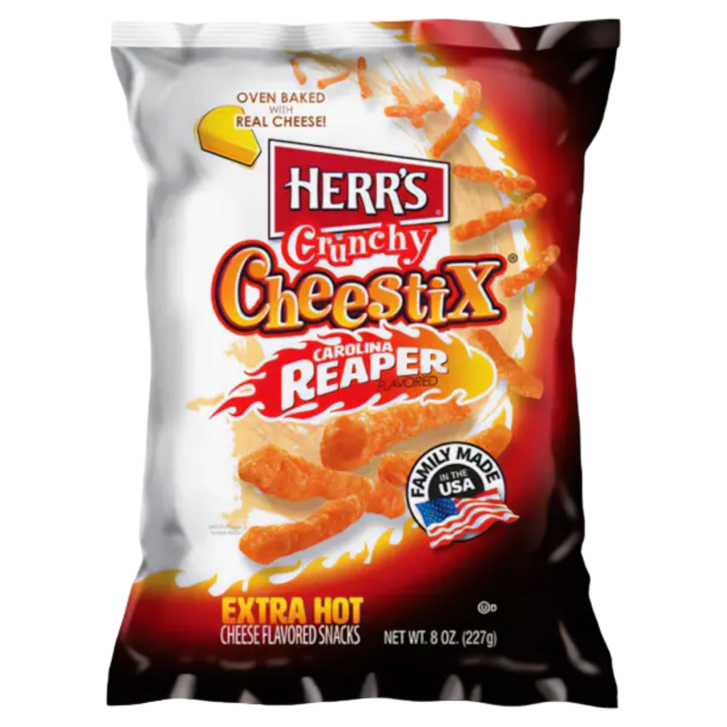 Herr's Carolina Reaper Crunchy Cheestix - 8oz (227g)