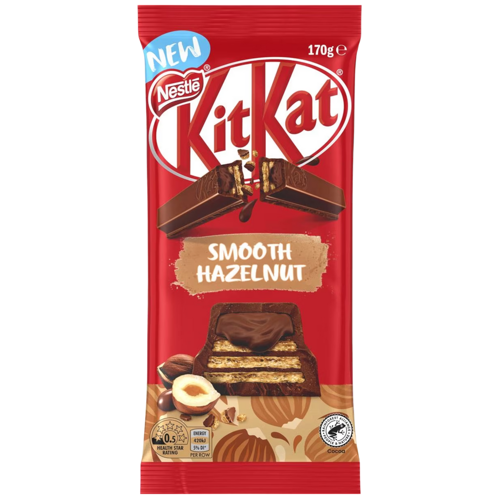 Kit Kat Smooth Hazelnut XL Chocolate Block (Australia) - 5.9oz (170g)