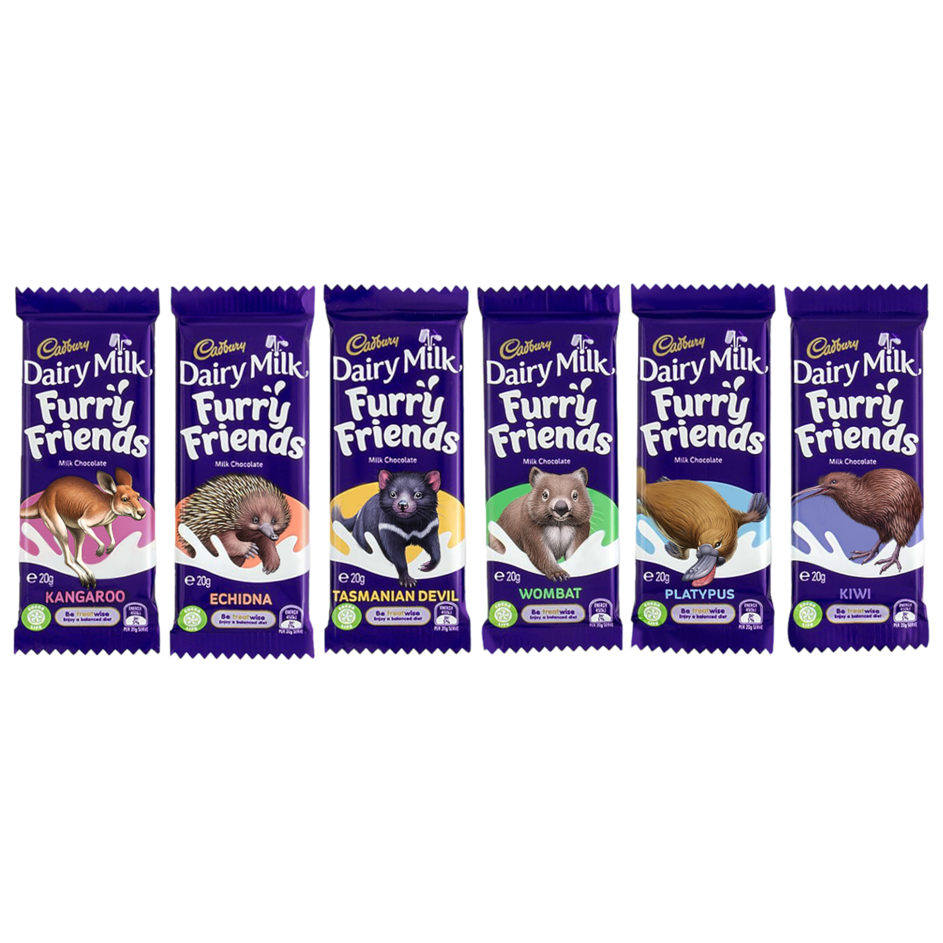 Cadbury Dairy Milk Furry Friends Chocolate Bar (Australia) - 0.7oz (20g)