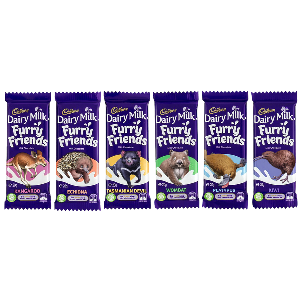 Cadbury Furry Friends Chocolate Bar (Australia) - 0.7oz (20g)