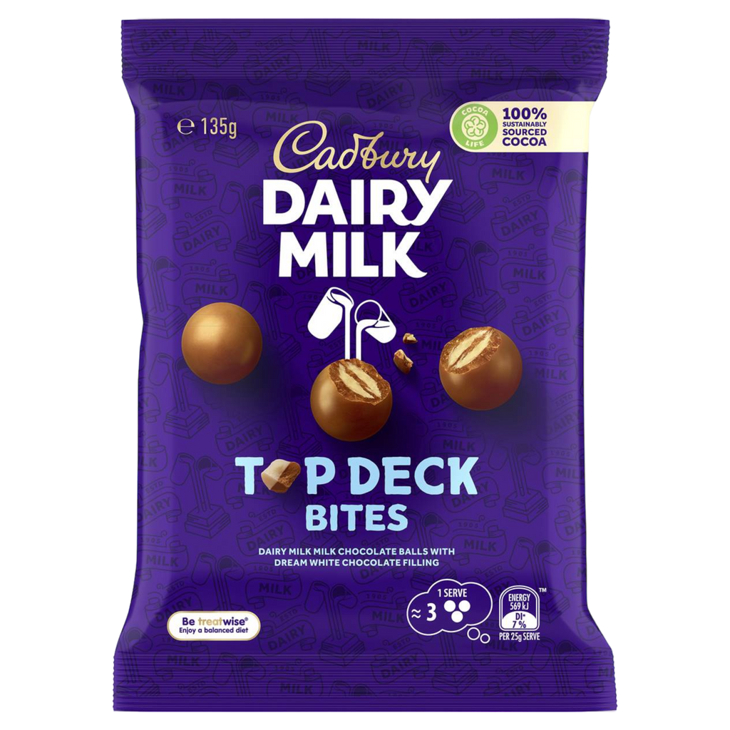 Cadbury Top Deck Bites (Australia) - 4.7oz (135g)