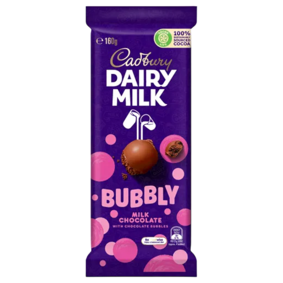 Cadbury Dairy Milk Bubbly Milk Chocolate (Australia) 5.6oz (160g