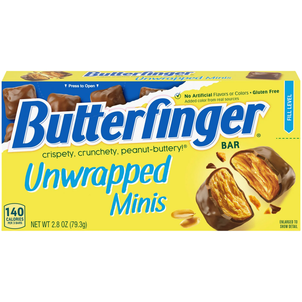 Butterfinger Unwrapped Minis Bites Theatre Box - 2.8oz (79.3g)