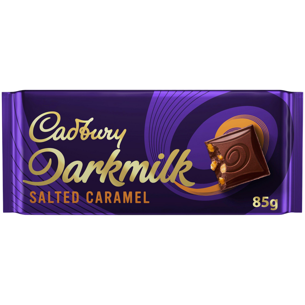 Cadbury Darkmilk Salted Caramel Chocolate Block - 3oz (85g)