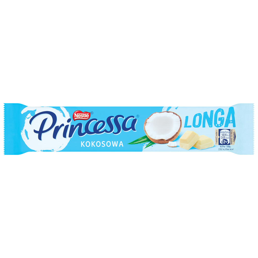 Princessa Longa Coconut White Chocolate Bar (Poland) - 1.5oz (45g)