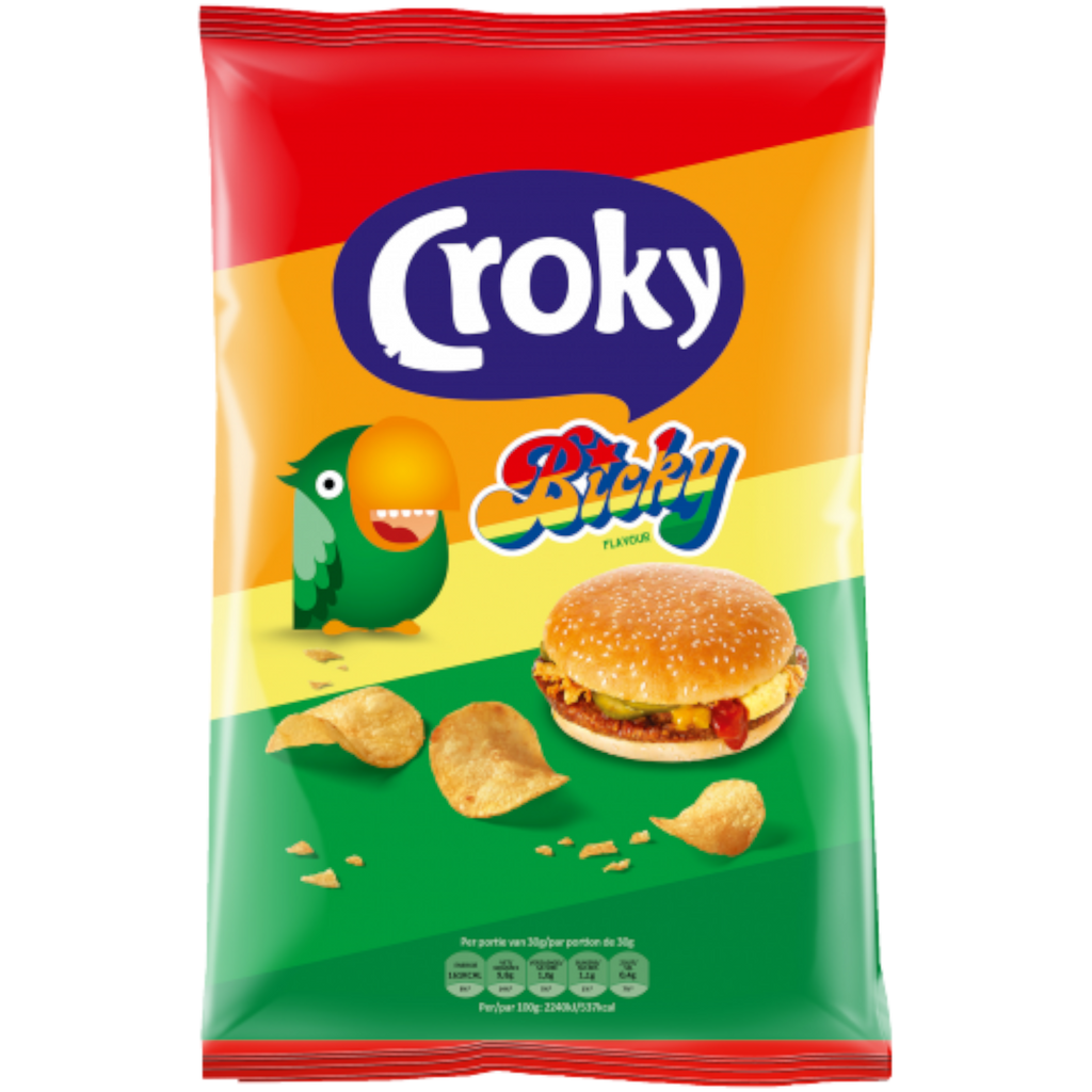Croky Bicky Burger Flavoured Potato Chips (Netherlands) - 1.41oz (40g)