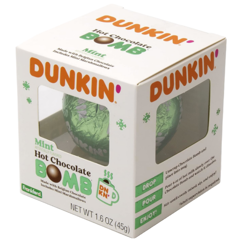 Dunkin' Donuts Mint Hot Chocolate Bomb - 1.6oz (45g)