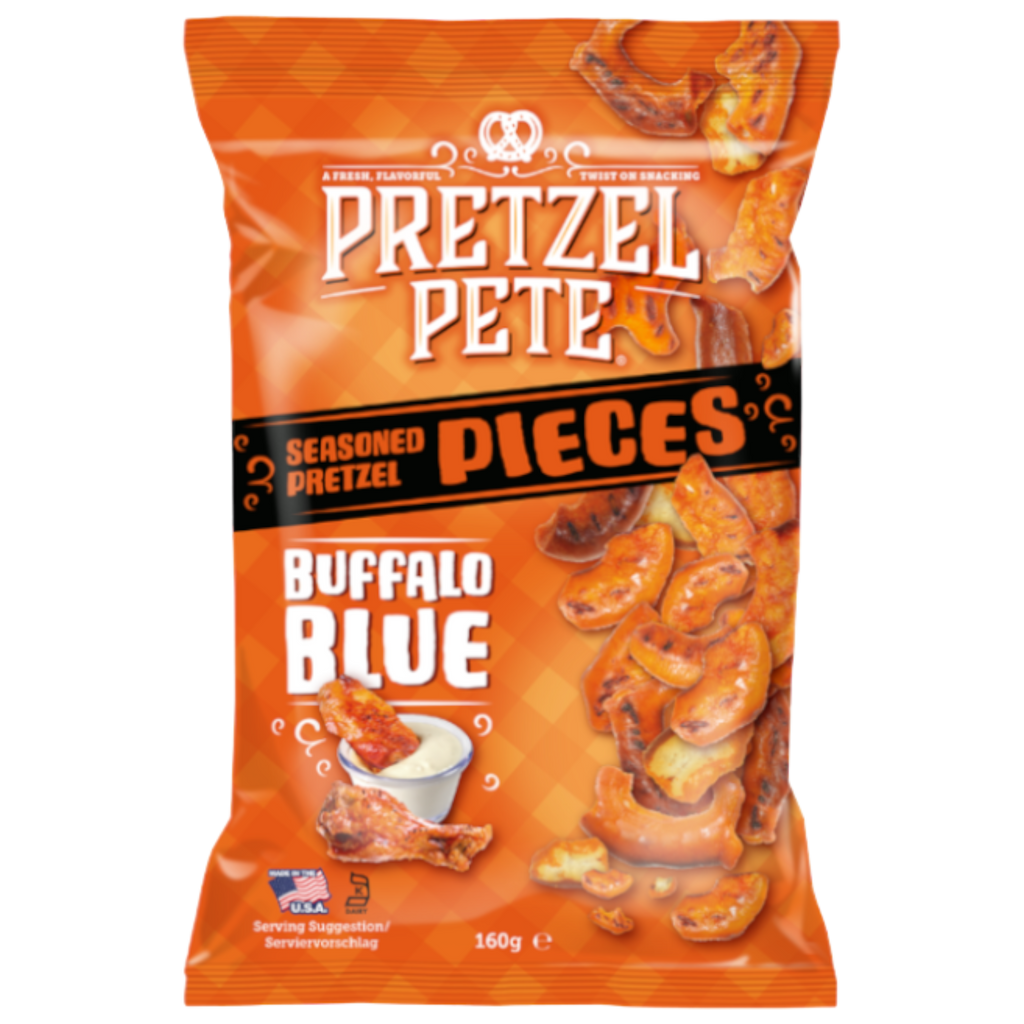 Pretzel Pete Buffalo Blue Seasoned Pretzel Pieces - 5.6oz (160g)