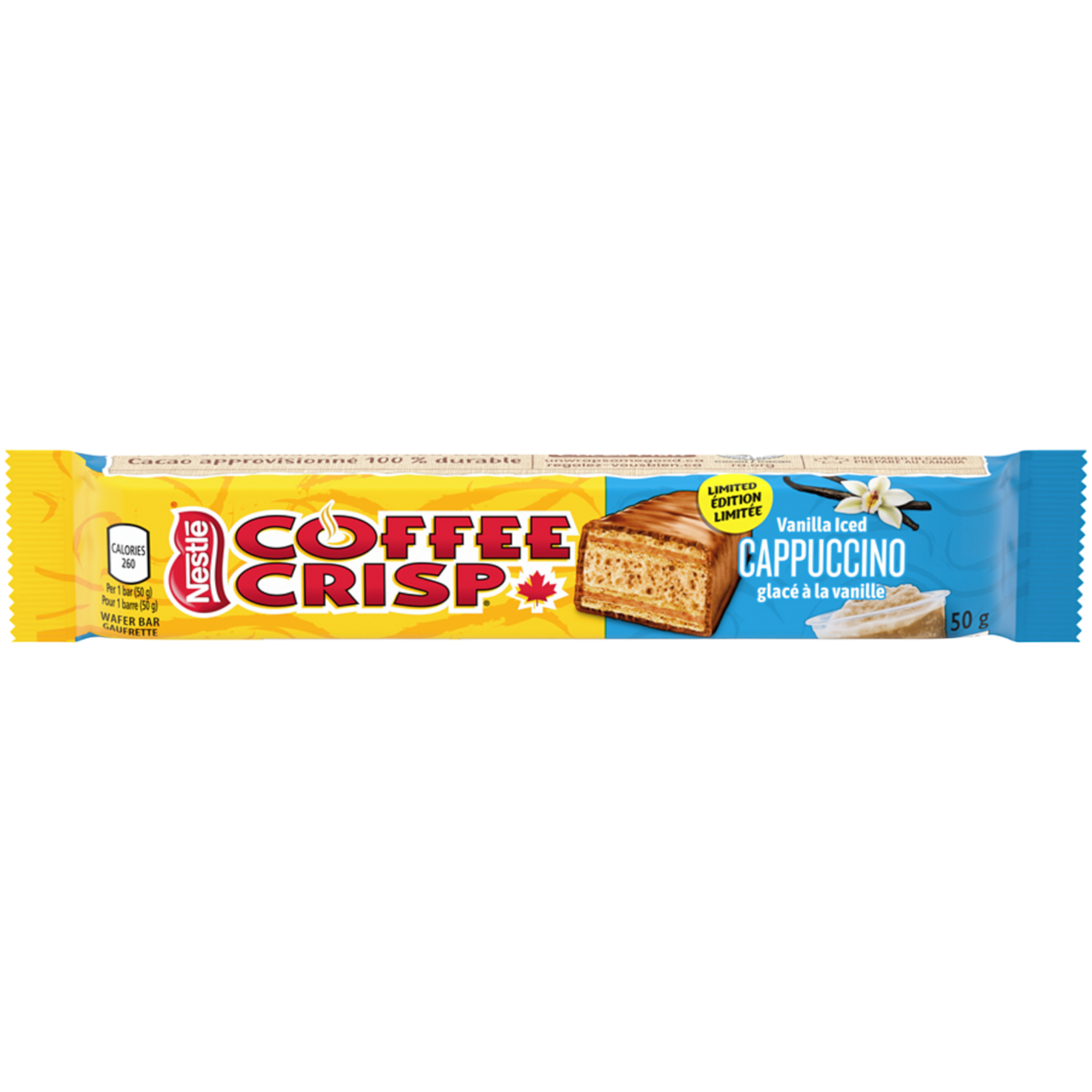 Nestle Coffee Crisp Vanilla Iced Cappuccino Limited Edition (Canada) - 1.76oz (50g)