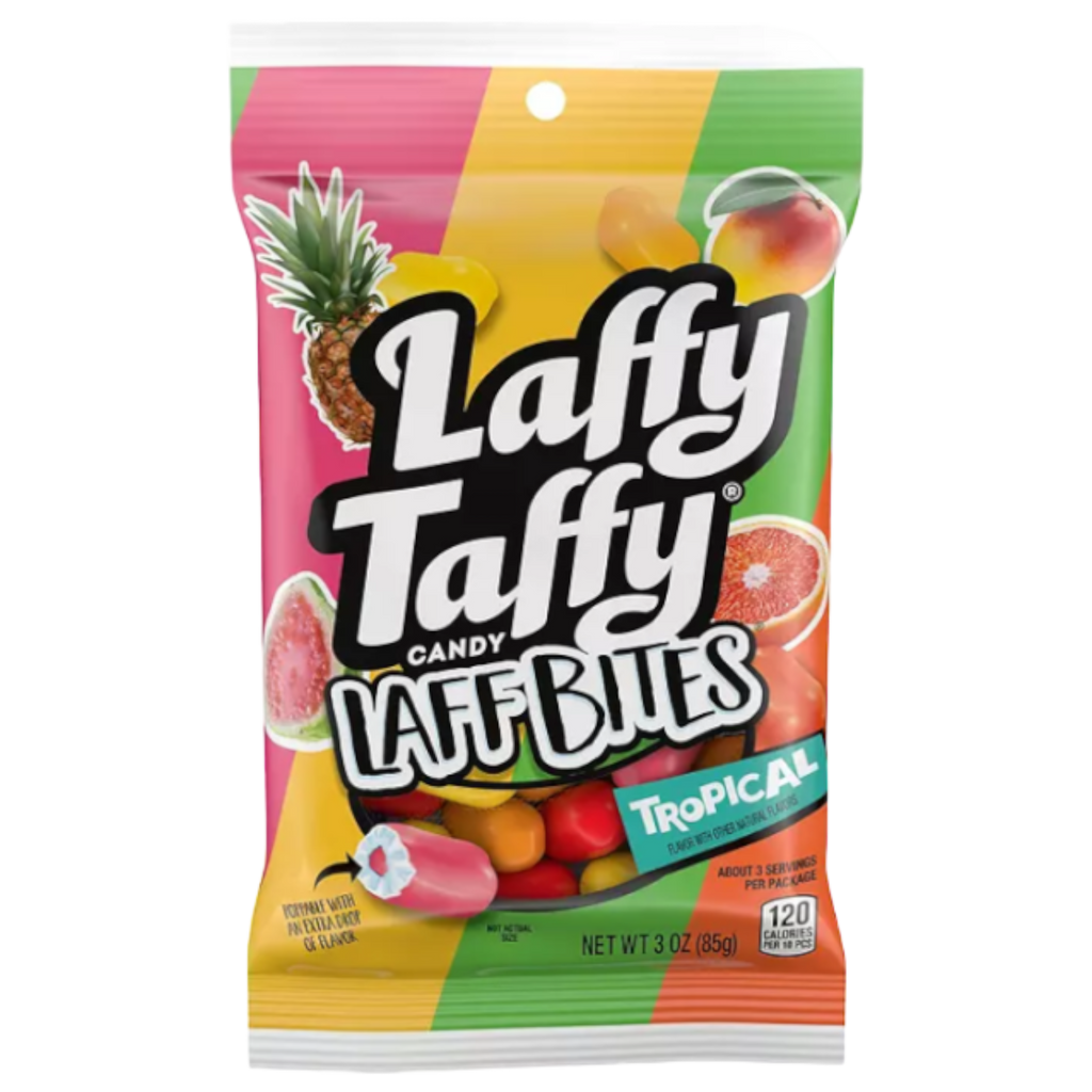 Laffy Taffy Laff Bites Tropical Peg Bag - 3oz (85g)