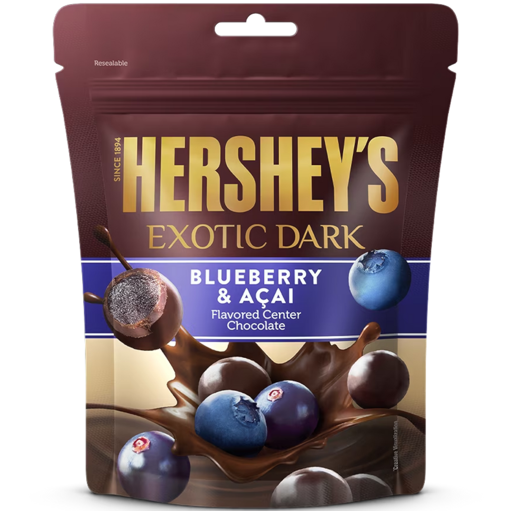 Hershey's Exotic Dark Blueberry & Açai Chocolate Bites (India) - 3.5oz (100g)