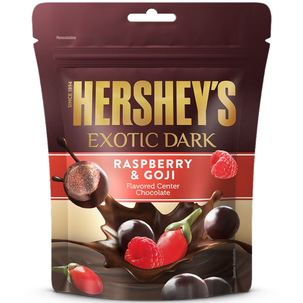 Hershey's Exotic Dark Raspberry & Goji Chocolate Bites (India) - 3.5oz (100g)