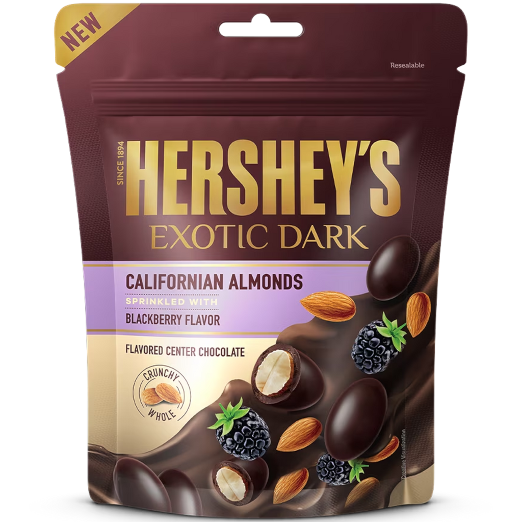 Hershey's Exotic Dark Californian Almonds & Blackberry Chocolate Bites (India) - 3.5oz (90g)