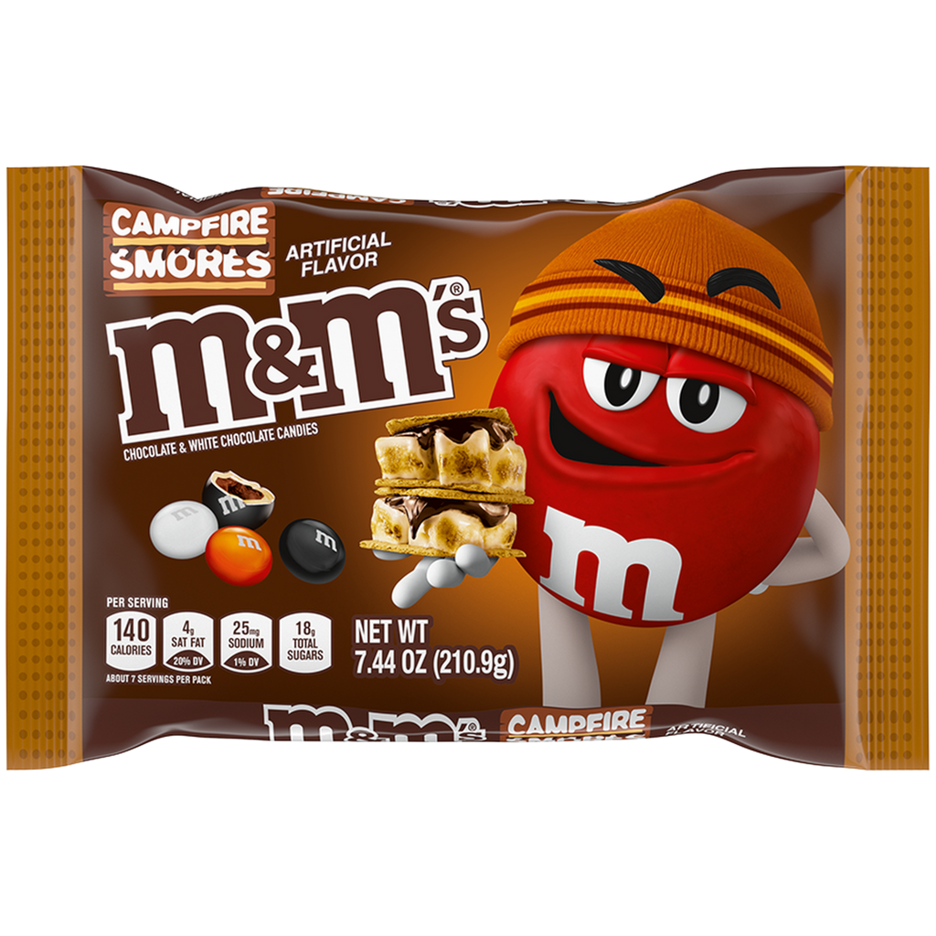 M&M's Campfire S'mores Flavour Sharing Bag (Halloween Limited Edition) - 7.44oz (210.9g)
