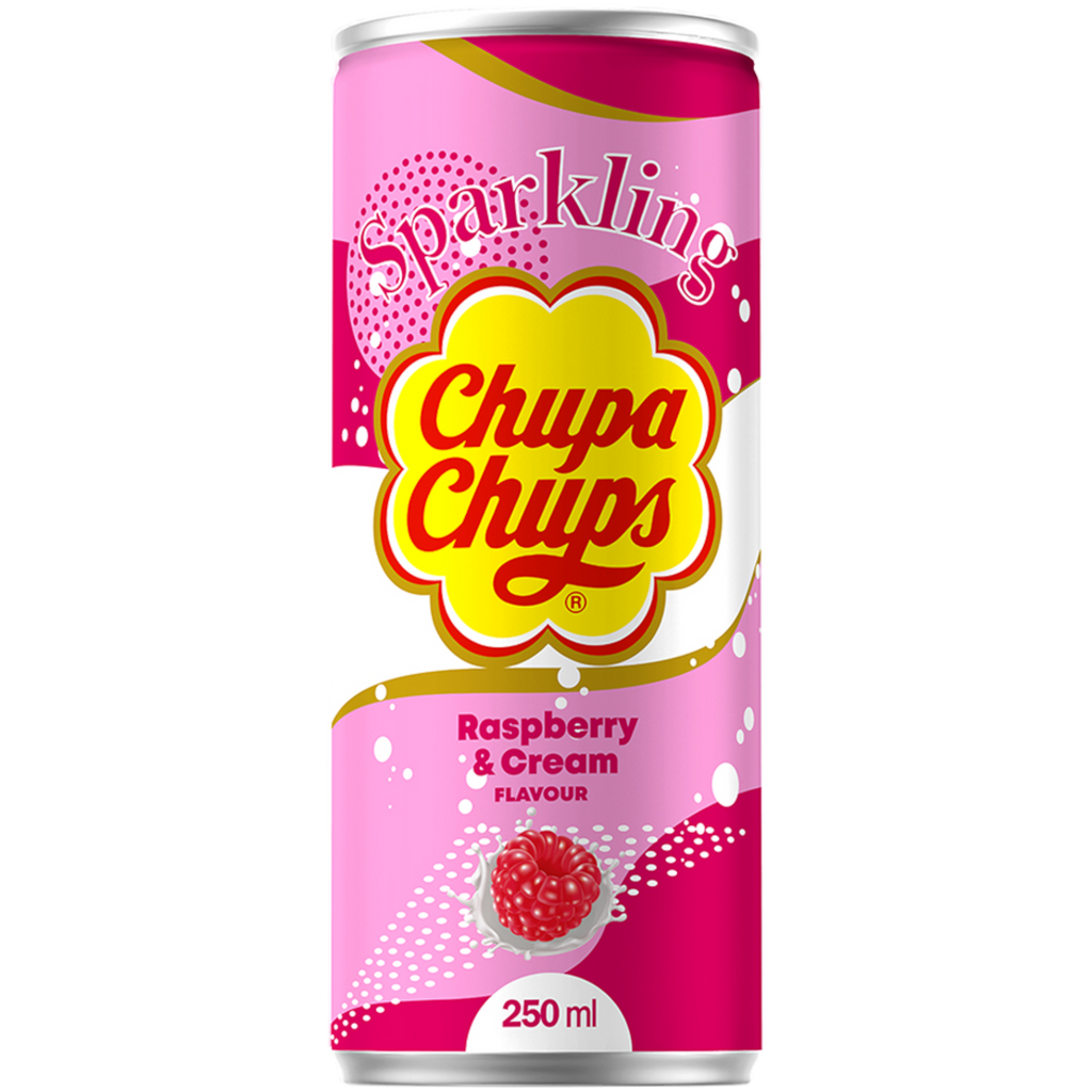 Chupa Chups Sparkling Raspberry & Cream Soda - 8.45fl.oz (250ml)