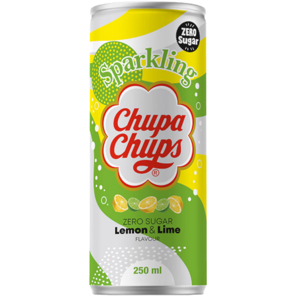 Chupa Chups Sparkling Zero Sugar Lemon & Lime - 8.45fl.oz (250ml)