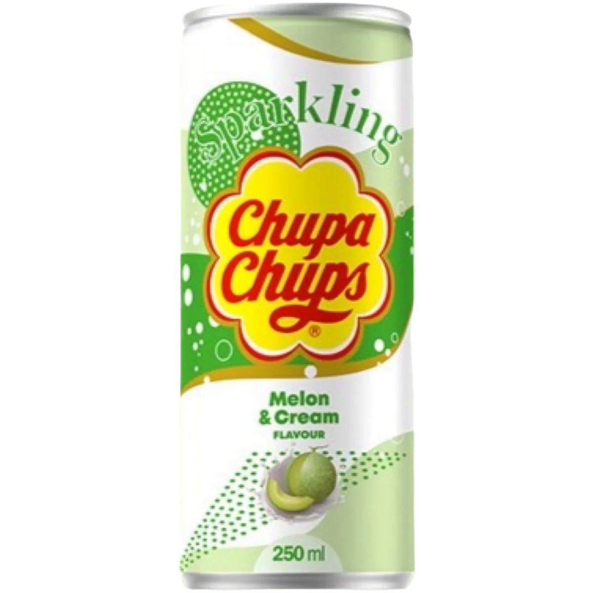 Chupa Chups Sparkling Melon & Cream Soda 8.45fl.oz (250ml) BB 07/24