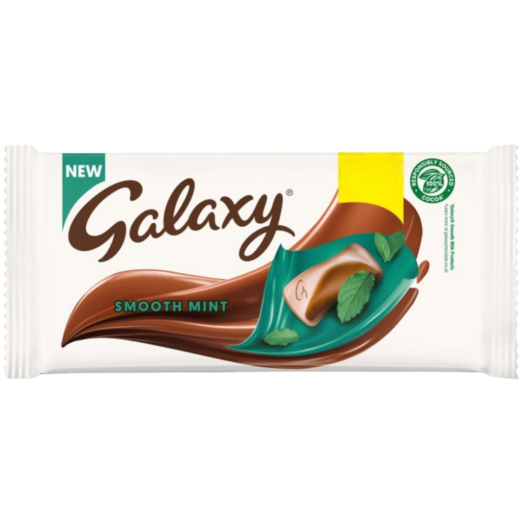 Galaxy Smooth Mint Milk Chocolate Block - 3.9oz (110g)