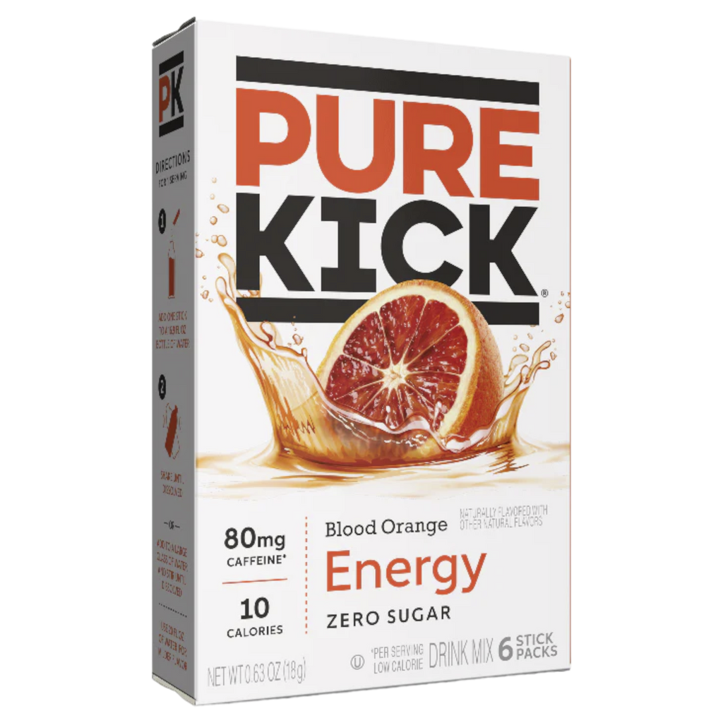 Pure Kick Energy Drink Mix 6 pack - Blood Orange - 0.63oz (18g)