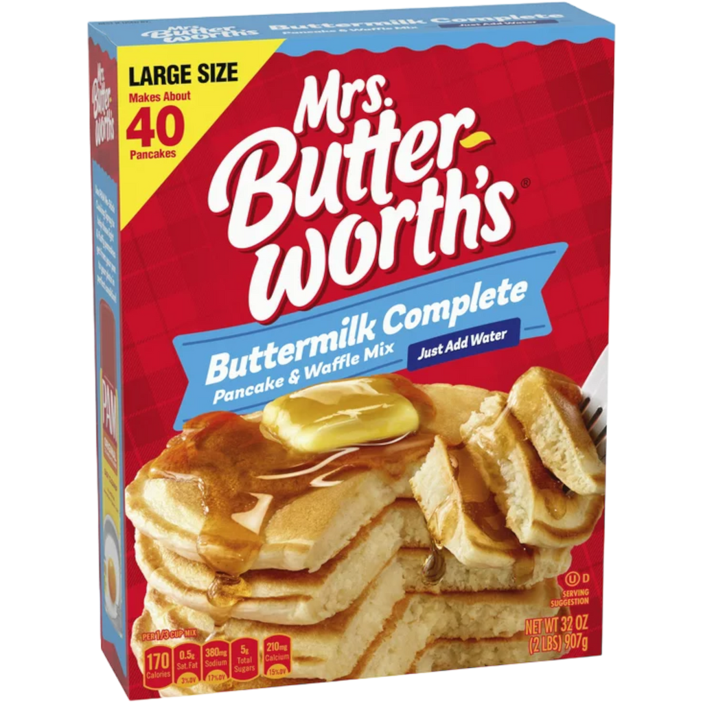 Mrs. Butterworth's Buttermilk Complete Pancake & Waffle Mix BIG BOX - 32oz (907g)