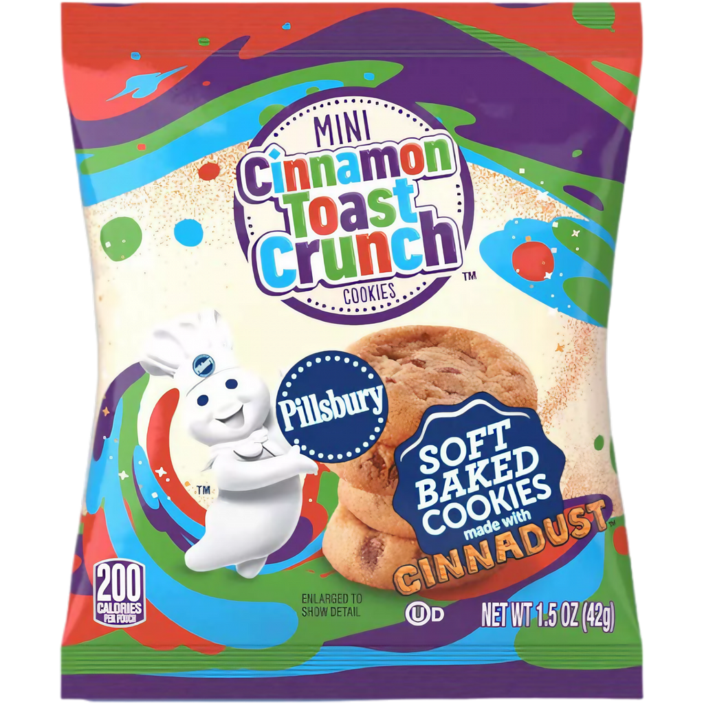 Pillsbury Cinnamon Toast Crunch Mini Soft Baked Cookies Share Bag 1 Poppin Candy