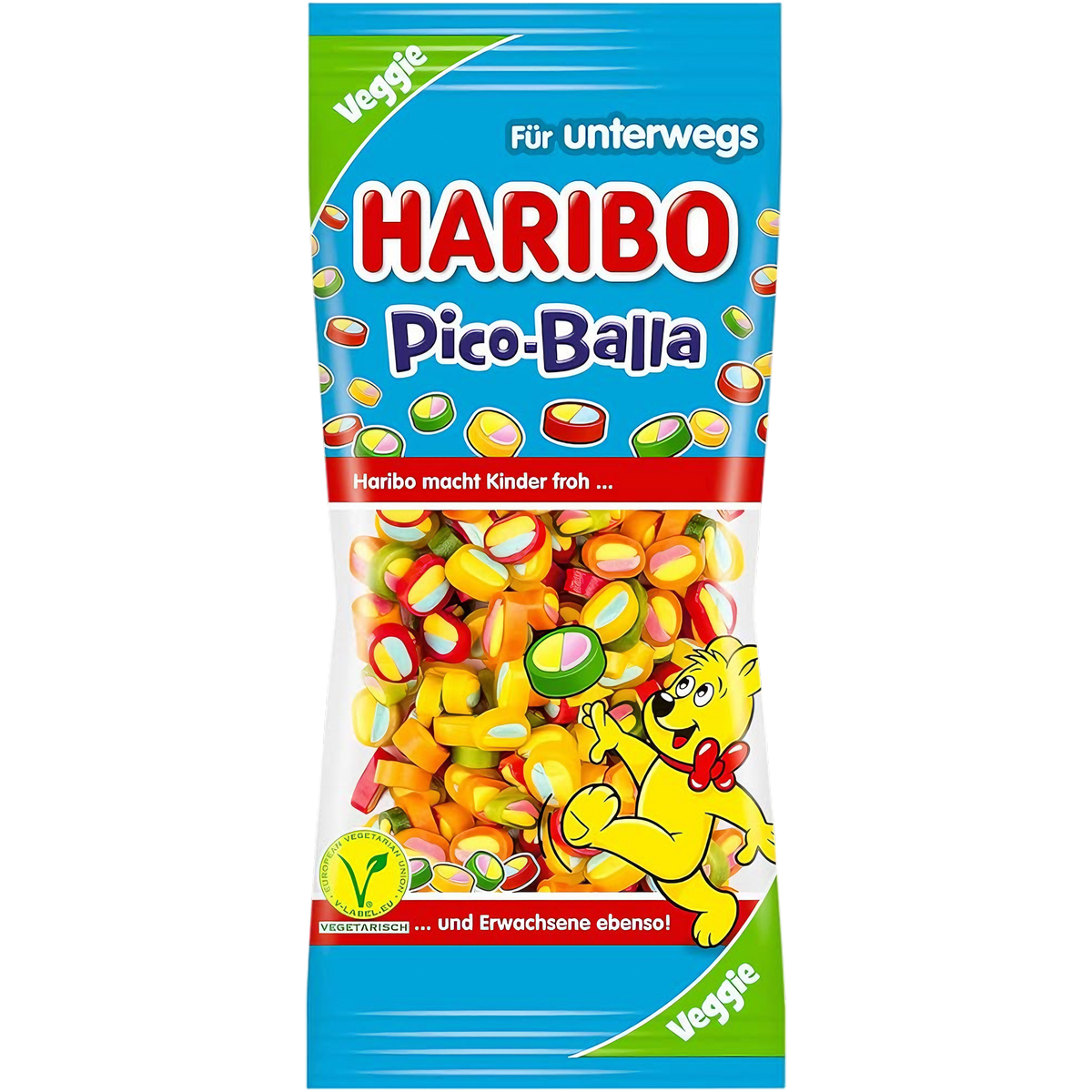 Haribo Pico-Balla Peg Bag (European) - 2.3oz (65g) | Poppin Candy