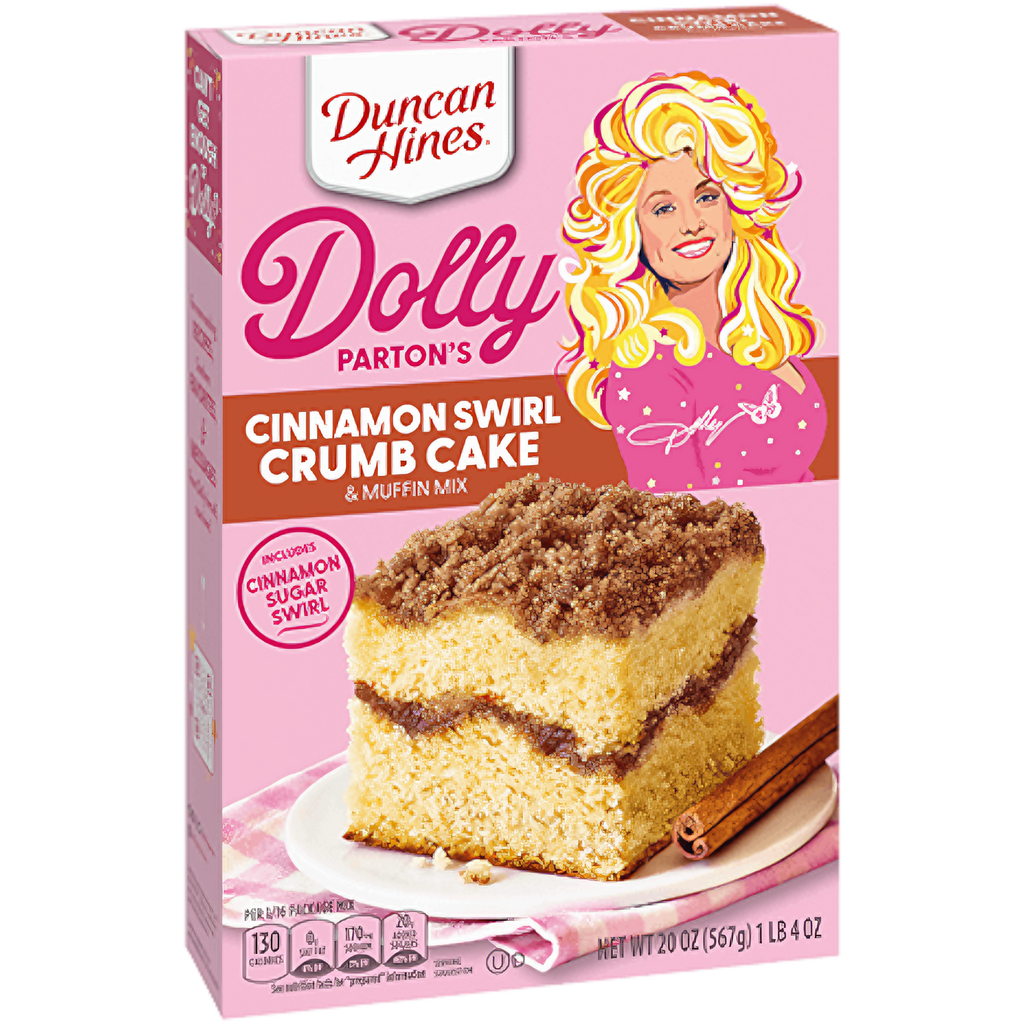 Dolly Parton's Cinnamon Swirl Crumb Cake & Muffin Mix - 20oz (567g)