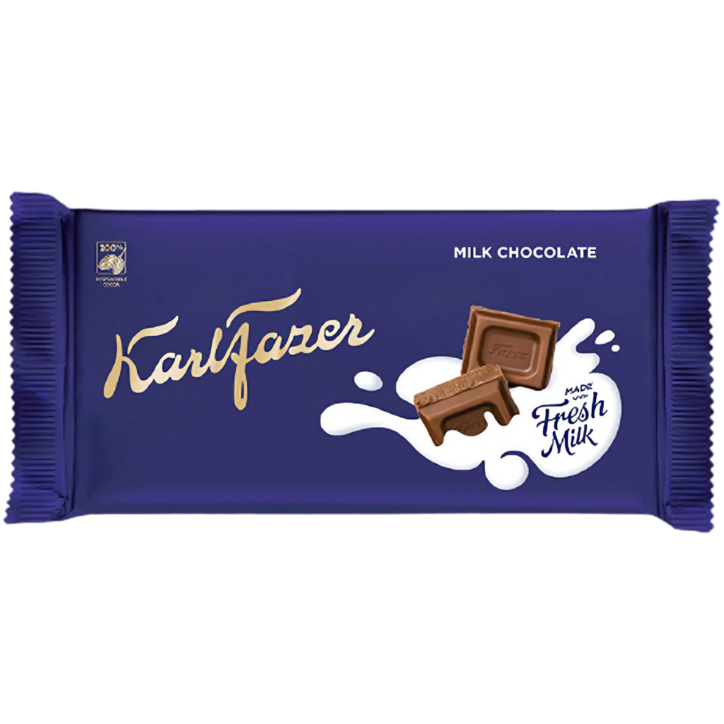 Karl Fazer Milk Chocolate Block (Finland) - 5.1oz (145g)