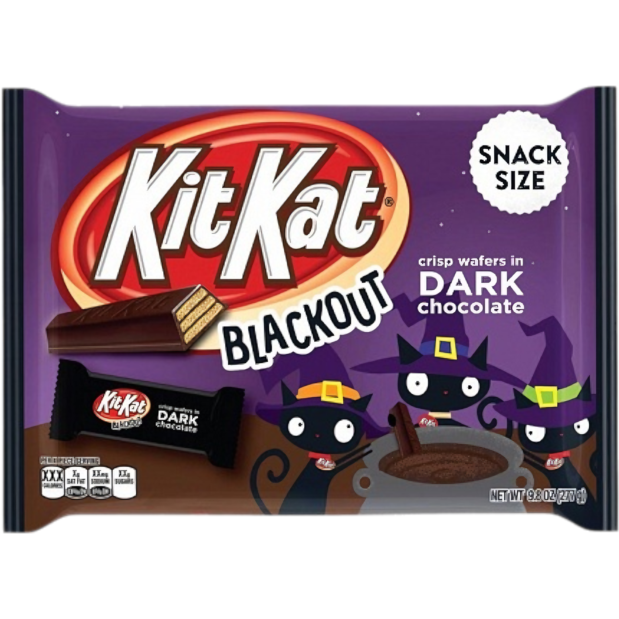 Kit Kit Blackout Share Bag (Halloween Limited Edition) - 9.8oz (277g)