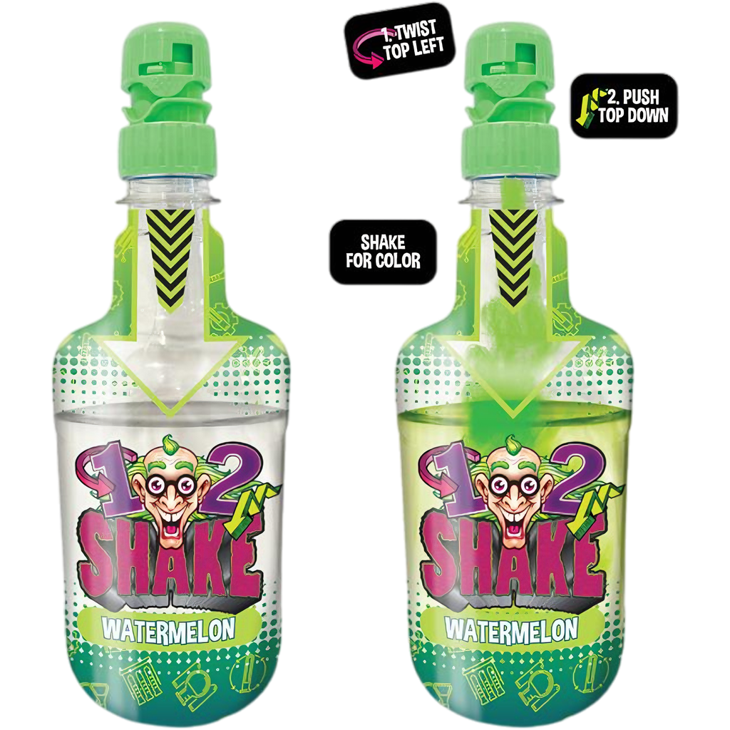 Dr Sour 1-2 Shake Magic Colour-Changing Drink Watermelon Flavour - 11.2fl.oz (330ml)