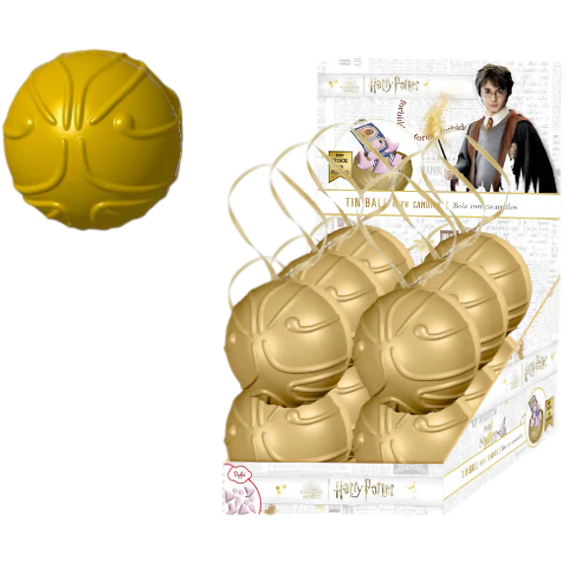 Harry Potter Golden Snitch Bauble Filled With Magical Candies - 0.18oz (5g)