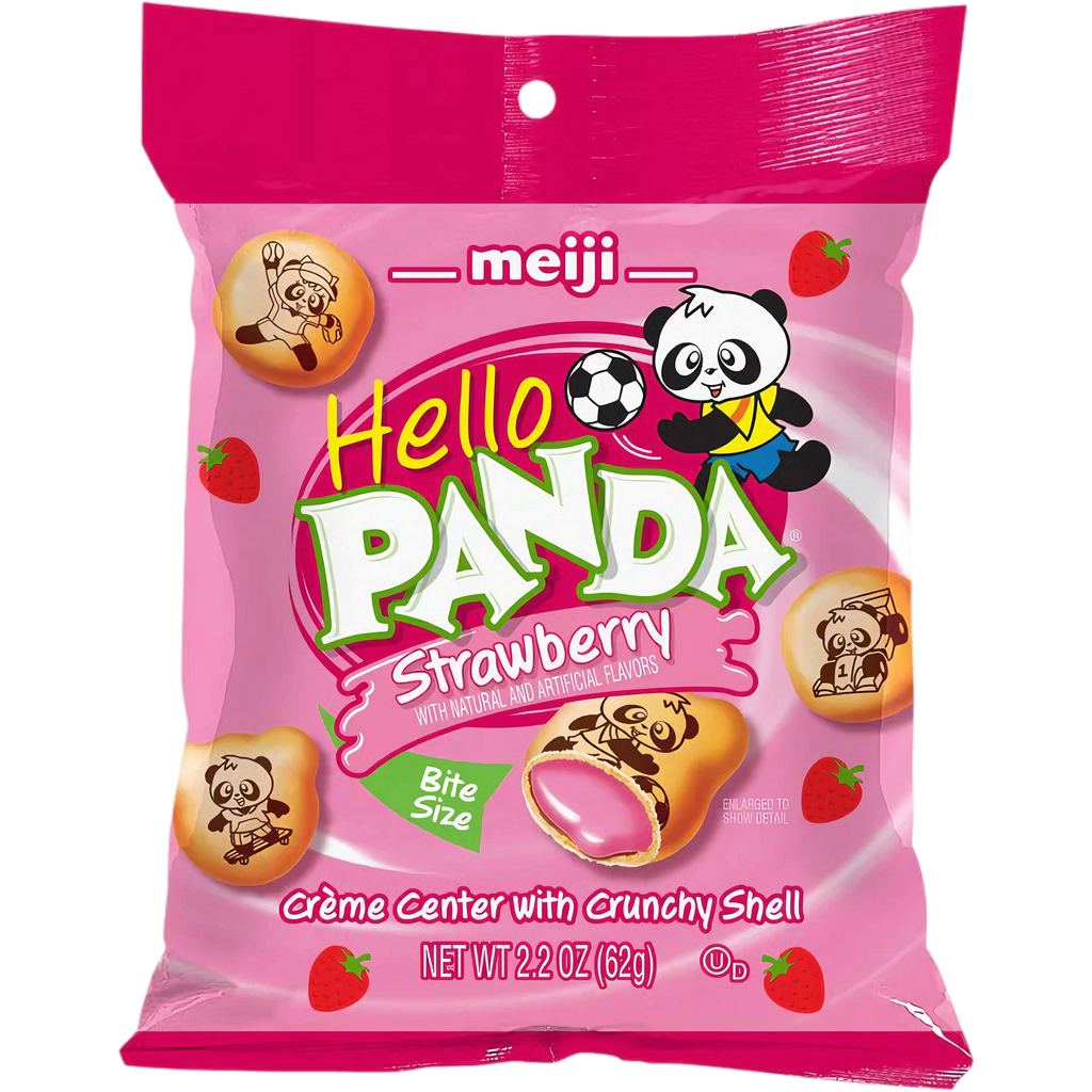 Meiji Hello Panda Strawberry Big Bag - 2.2oz (62g)