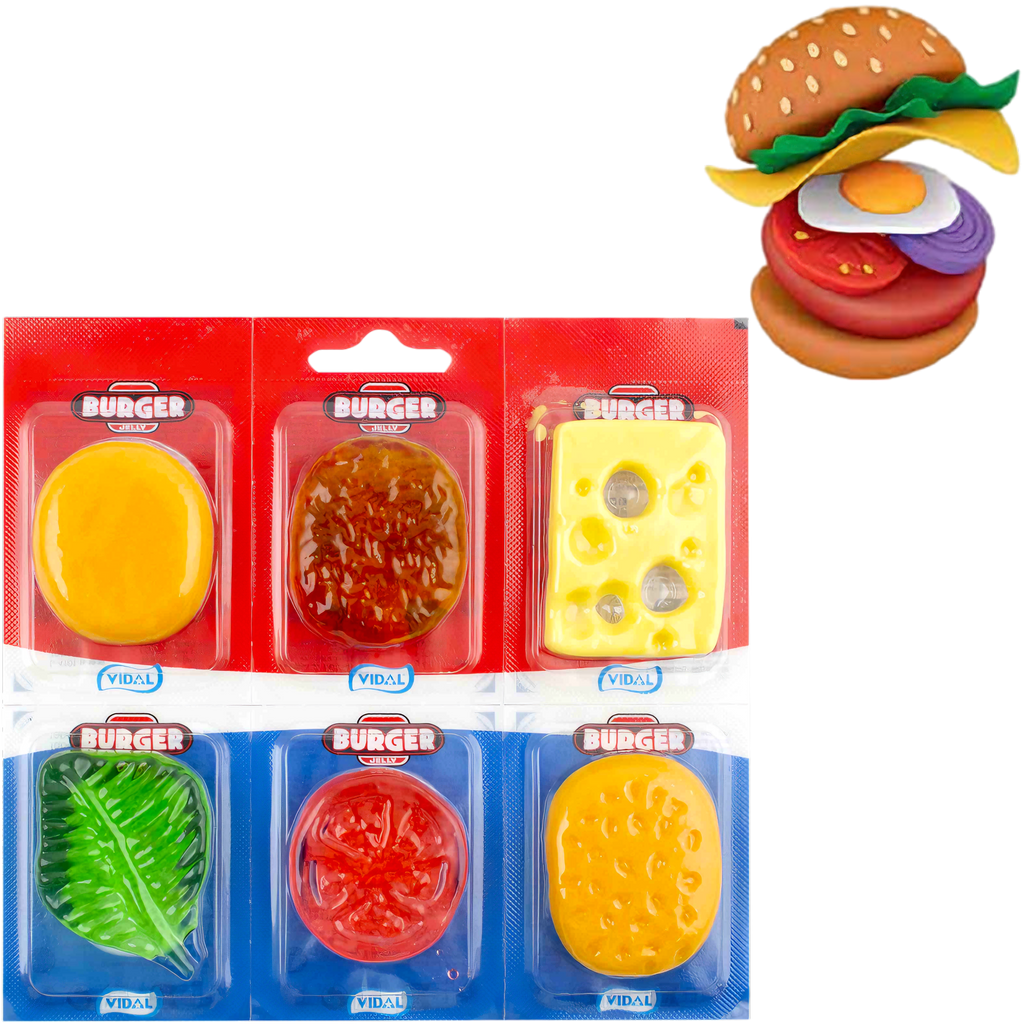 Vidal Build Your Own Gummy Burger DIY Kit - 2.3oz (66g)