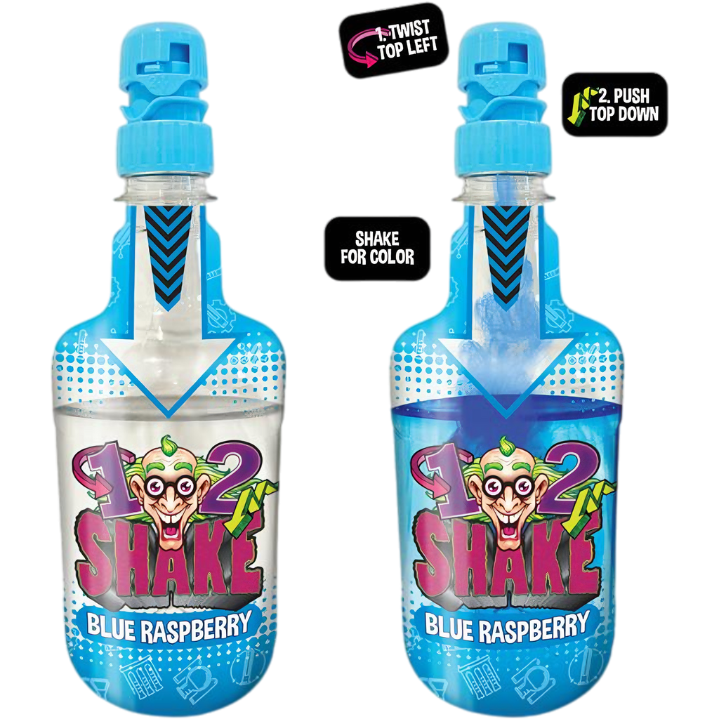 Dr Sour 1-2 Shake Magic Colour-Changing Drink Blue Raspberry Flavour - 11.2fl.oz (330ml)