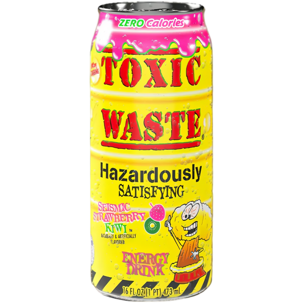 Toxic Waste Seismic Strawberry Kiwi Energy Drink - 16fl.oz (473ml)