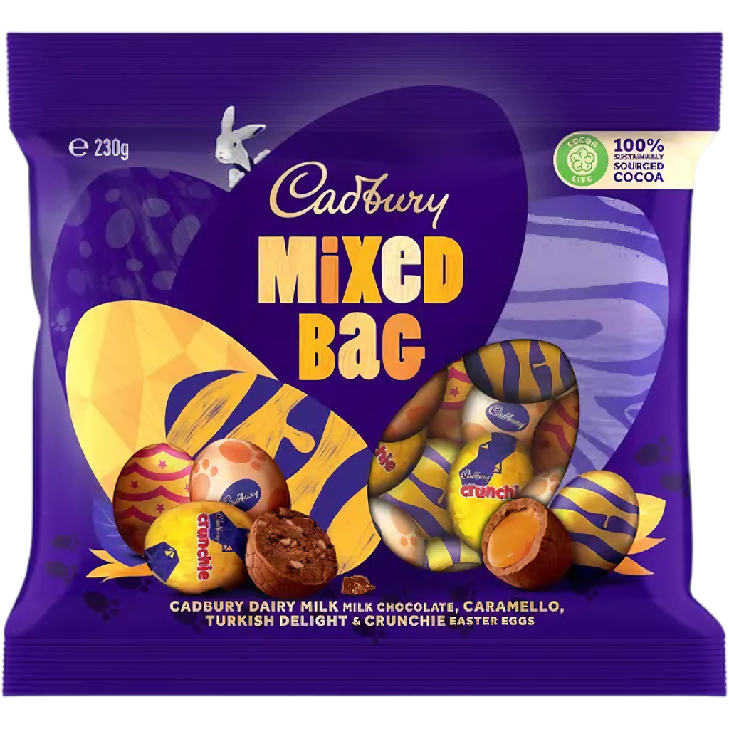 Cadbury Mixed Easter Eggs Limited Edition XL Bag (Australia) - 8.1oz (230g)