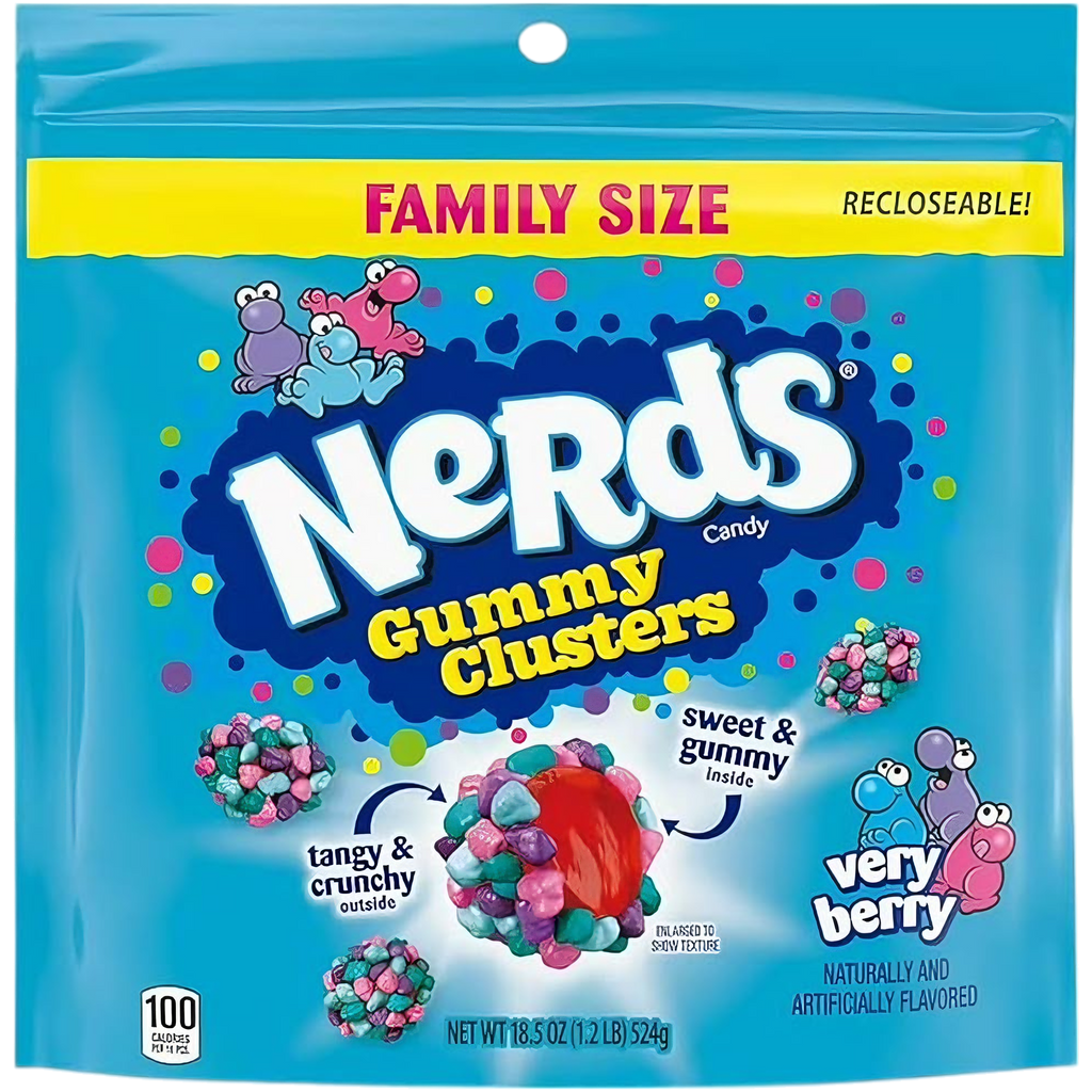 Nerds Gummy Clusters Very Berry Family Size - 18.5oz (524g)