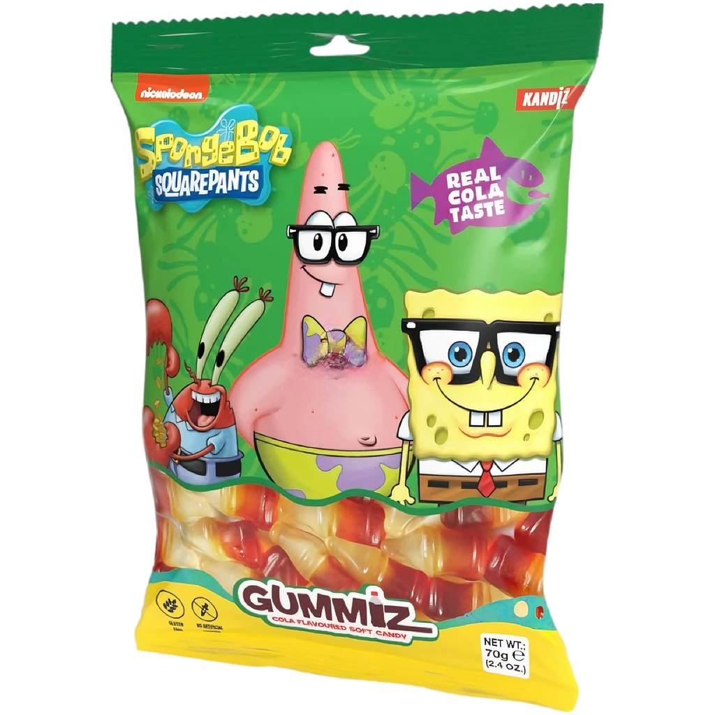 Nickelodeon SpongeBob SquarePants Gummiz Cola Bottles - 2.4oz (70g)