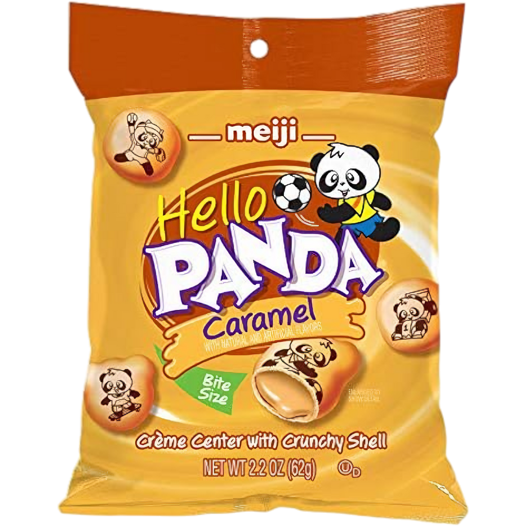 Meiji Hello Panda Caramel Big Bag - 2.2oz (62g) | Poppin Candy